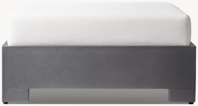 Belvedere Aluminum Ottoman