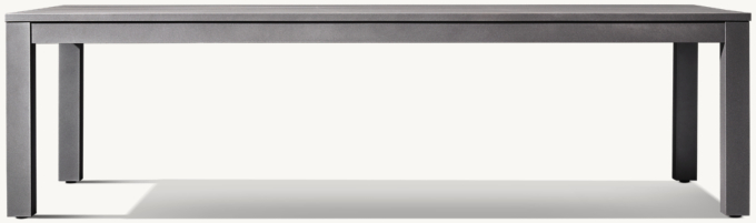 Belvedere Aluminum Rectangular Dining Table