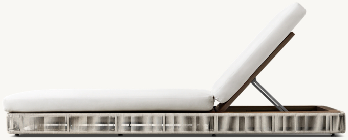 Restoration estropean hardware chaise lounge cushions