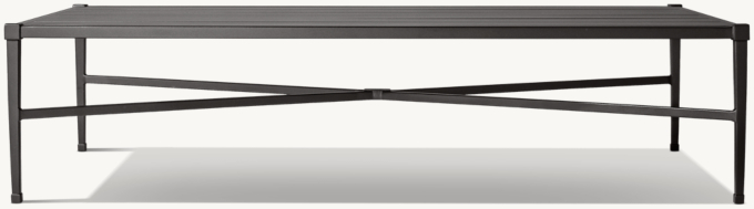 Trousdale Cast Aluminum Rectangular Coffee Table