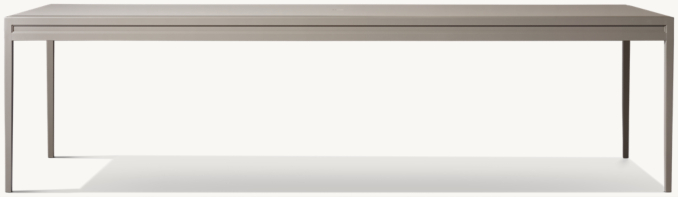 Greystone Cast Aluminum Rectangular Dining Table