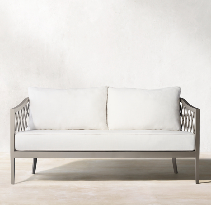 60" Greystone Cast Aluminum Sofa Cushions
