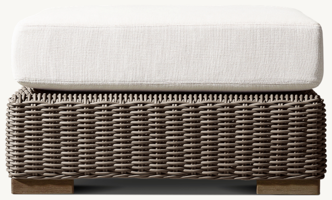 Front view of Biarritz Modular Ottoman - Frame Only 