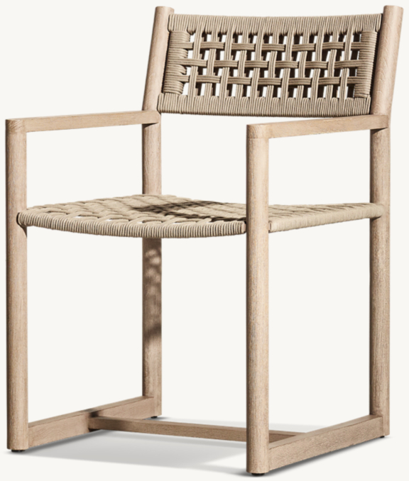 Three Quarter view of Bondi Dining Armchair Cushions 
