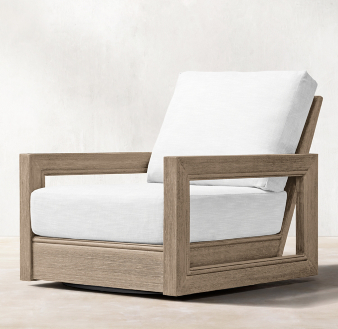 Costa Teak Swivel Lounge Chair