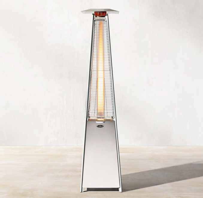 Fire Sense Stainless Steel Pyramid Patio Heater | RH