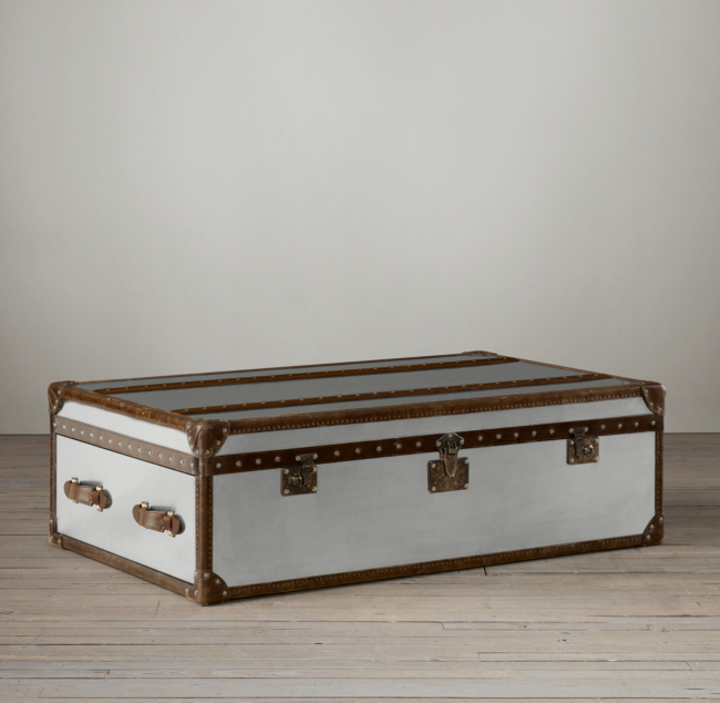 RH Mayfair Steamer Trunk Coffee Table