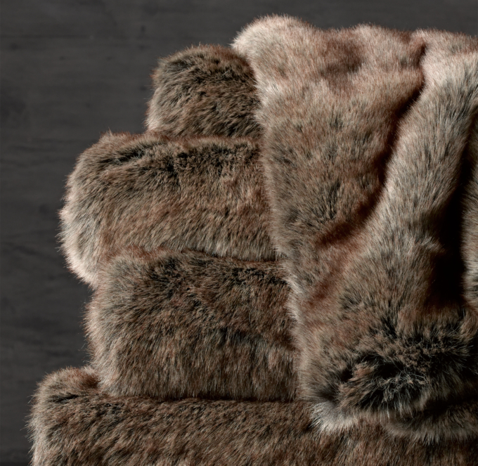 Restoration hardware 2024 fur throw