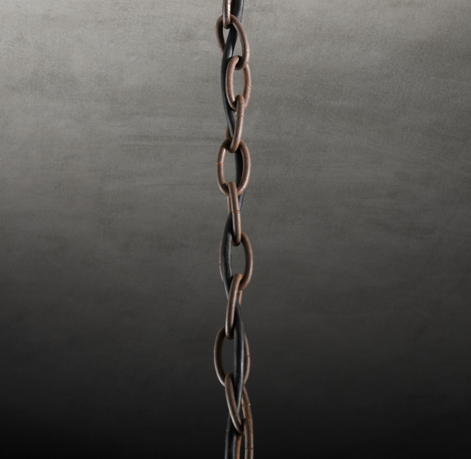 Parisian Wood & Zinc Chandelier Extension Chain