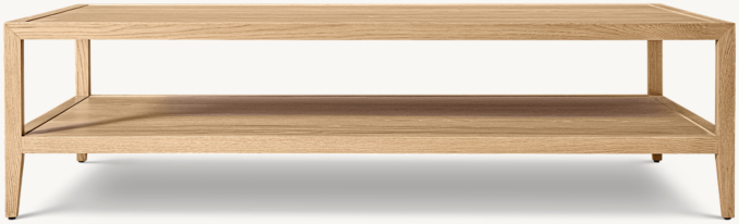 Rectangular table shown in Light Oak.