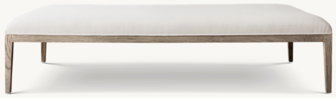 French Contemporary Fabric Coffee Ottoman