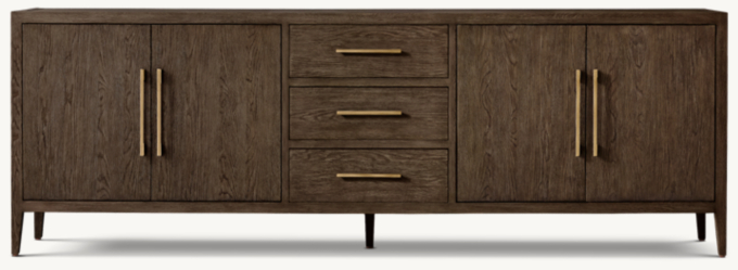 French Contemporary 4-door Sideboard With Drawers