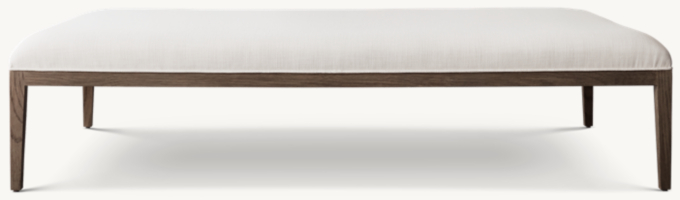 French Contemporary Fabric Coffee Ottoman