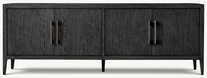French Contemporary 4-door Media Console