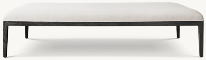 French Contemporary Fabric Coffee Ottoman