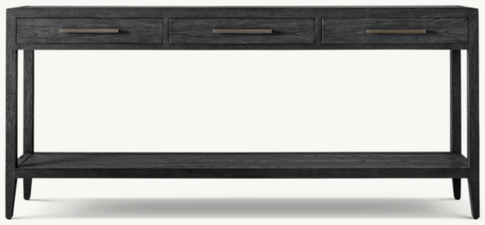 French Contemporary 3-Drawer Console Table