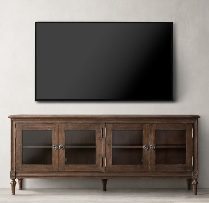 Maison Glass 4door Media Console