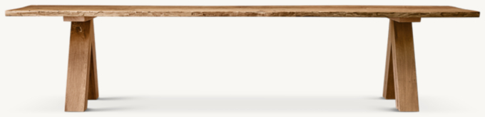 Oak Brûlé  Live-Edge Rectangular Dining Table