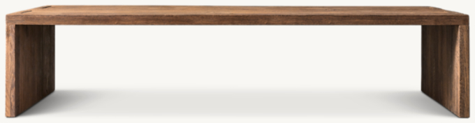 Oak Brûlé Waterfall Coffee Table