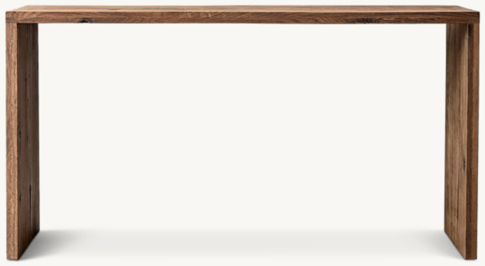 Oak Brûlé Waterfall Console Table