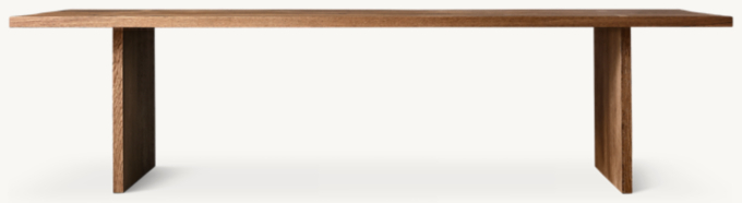 Oak BrûLé Plank Rectangular Dining Table