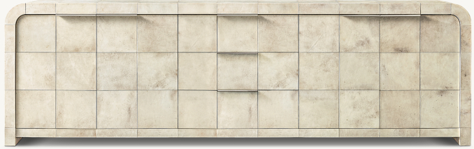 Lucien Parchment 4-Door Sideboard with Drawers | RH