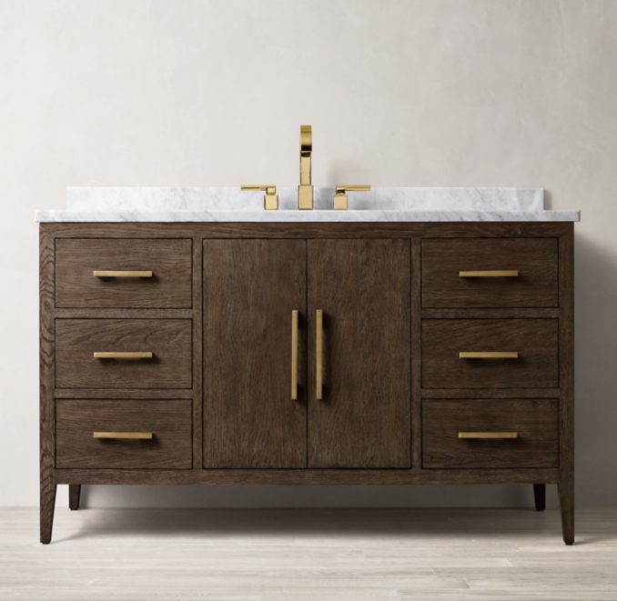 French Contemporary Single ExtraWide Vanity