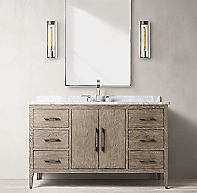 French Contemporary Single Extra-Wide Vanity