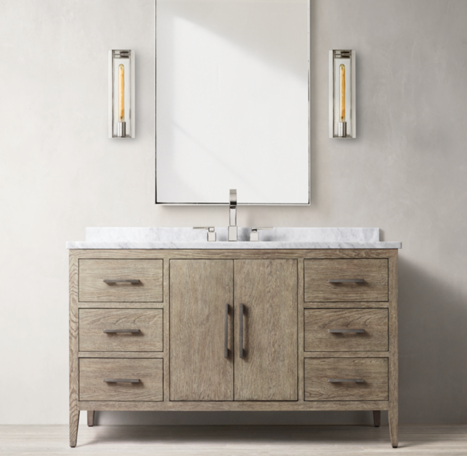 French Contemporary Single ExtraWide Vanity
