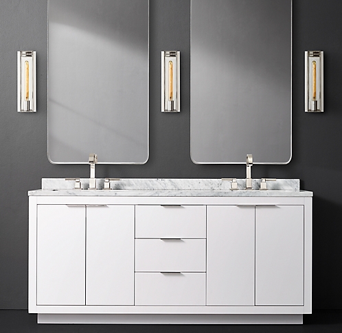 Standing Vanities Rh Modern, 41 Inch Wide Bathroom Vanity