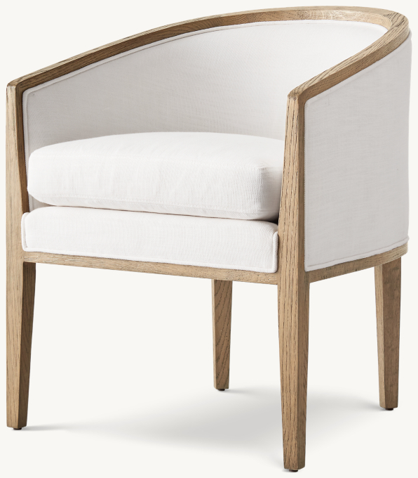 Restoration hardware barrel 2024 back chairs