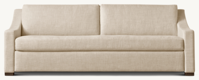 Restoration Hardware Belgian Classic Slope Arm Sofa