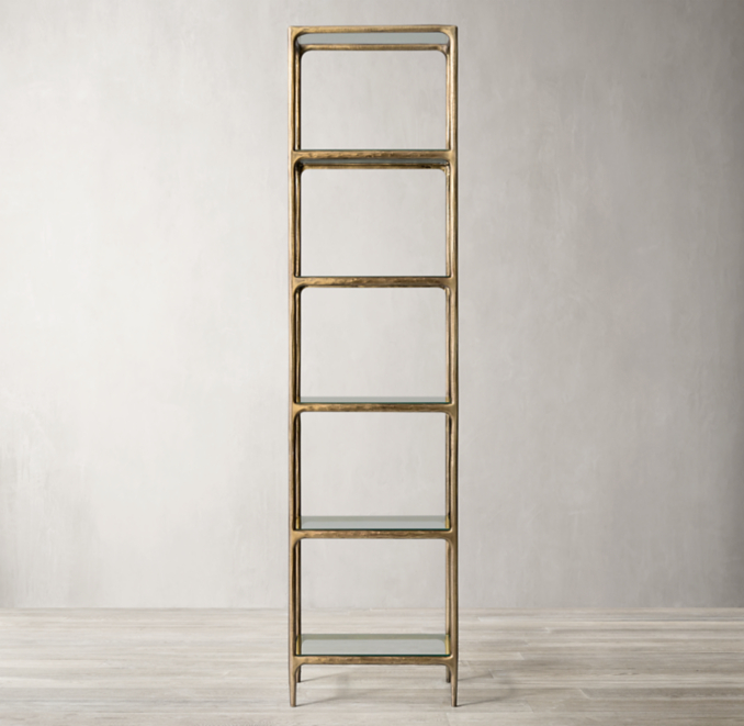 Thaddeus Narrow Glass Shelving