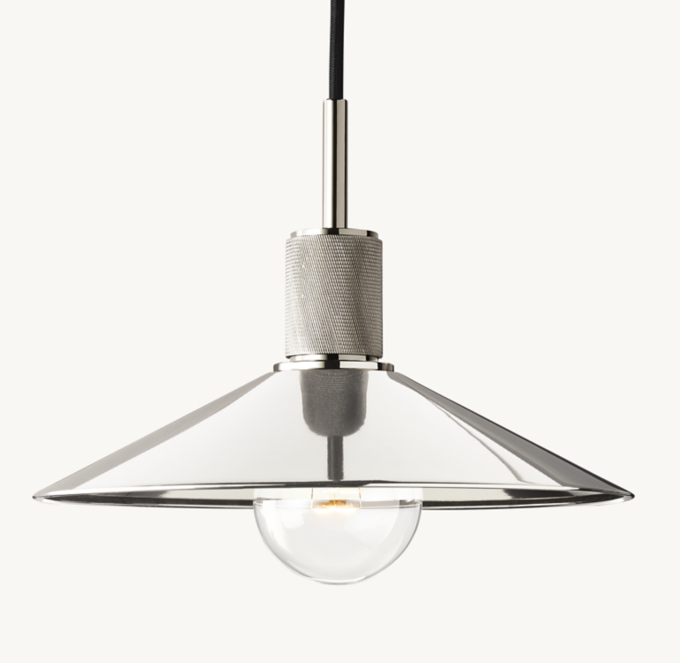 Utilitaire Metal Slope Shade Pendant