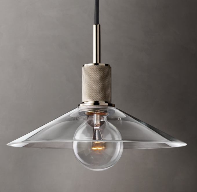 Utilitaire Glass Slope Shade Pendant