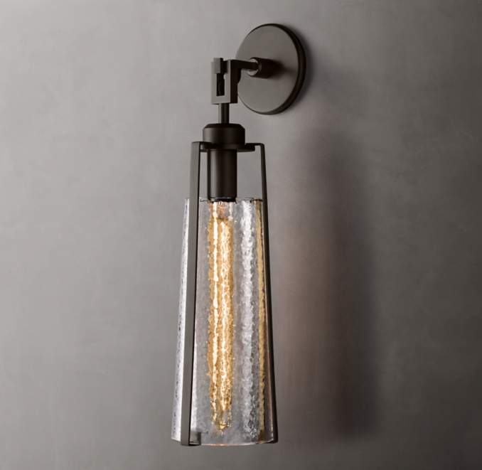 ArpÈge Cast Glass Funnel Sconce