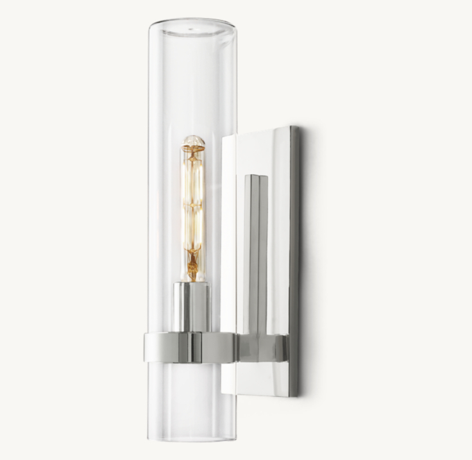 Restoration hardware store chrome sconce