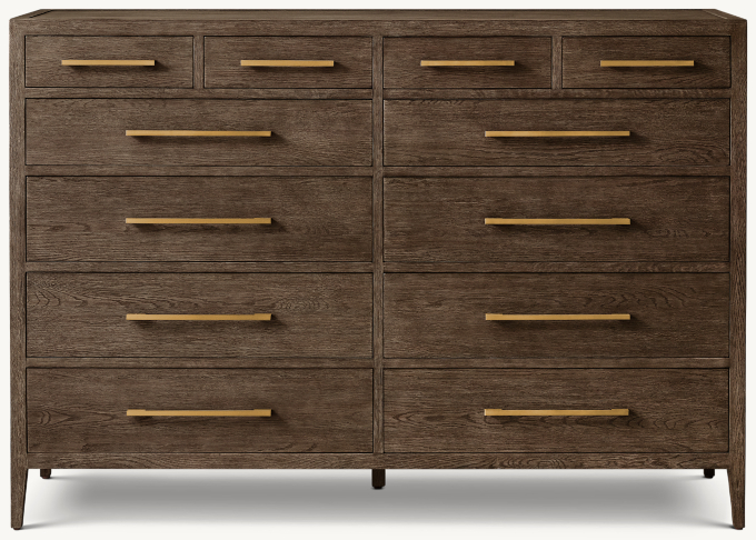 French Contemporary 12-Drawer Dresser