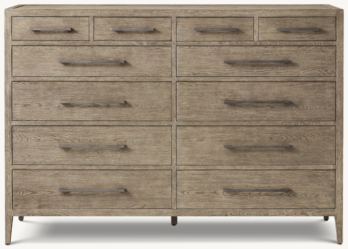 French Contemporary 12 Drawer Dresser