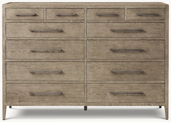 French Contemporary 12-Drawer Dresser