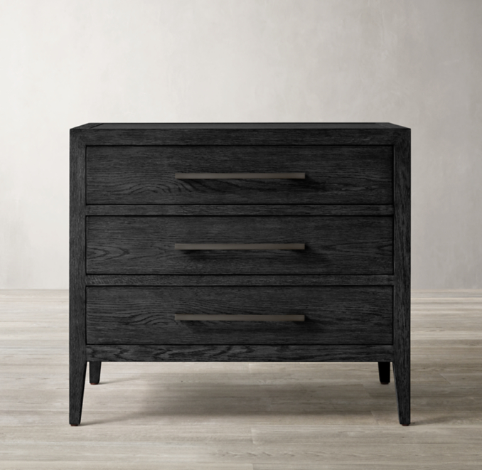 French Contemporary Closed Nightstand