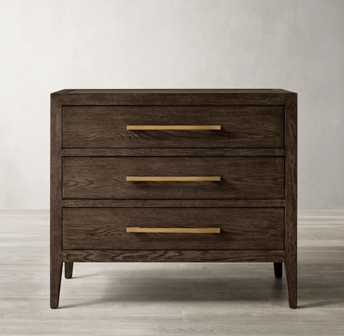 French Contemporary Closed Nightstand