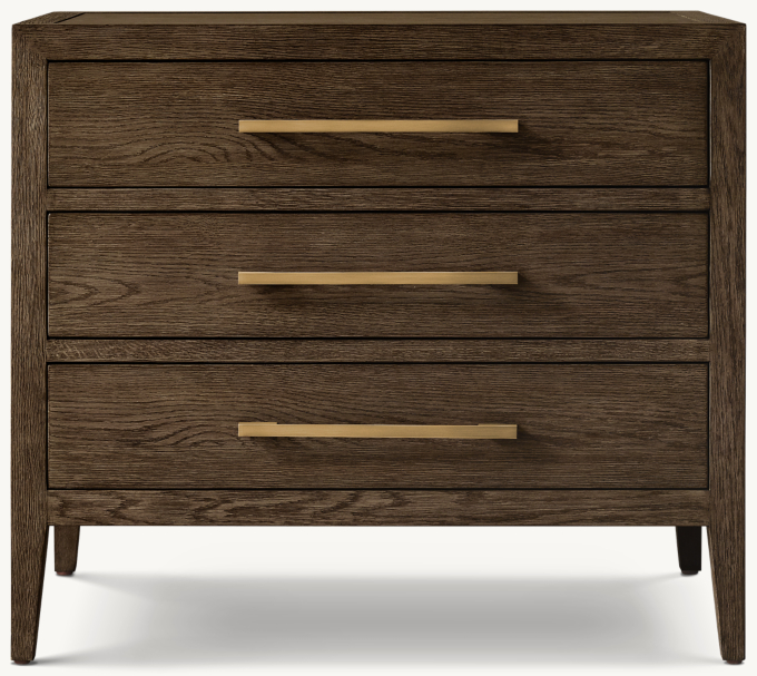 French Contemporary Closed Nightstand