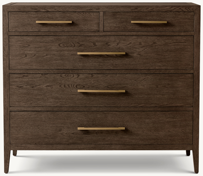 French Contemporary 5-Drawer Dresser