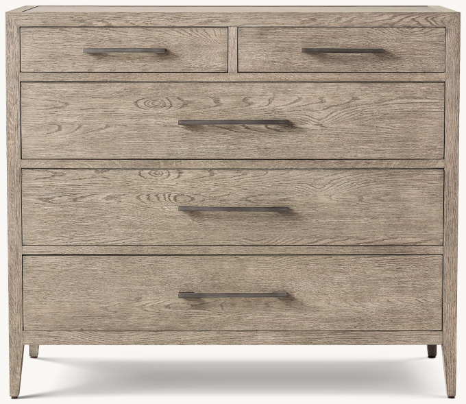 French Contemporary 5-Drawer Dresser