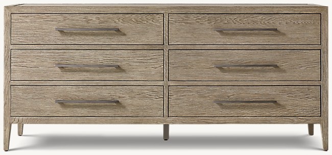 French Contemporary 6 Drawer Dresser