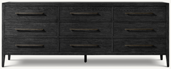 Restoration hardware black dresser discount