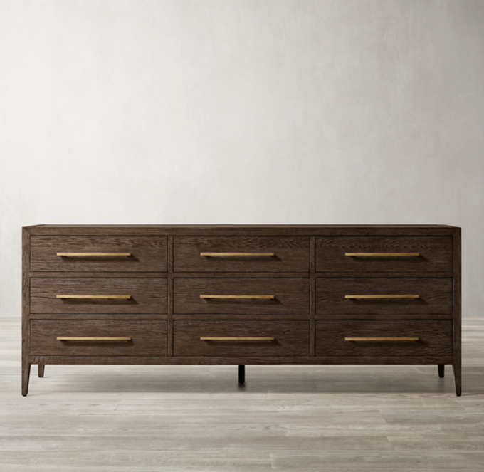 French Contemporary 9 Drawer Dresser