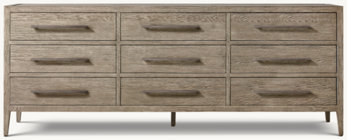 French Contemporary 9-Drawer Dresser