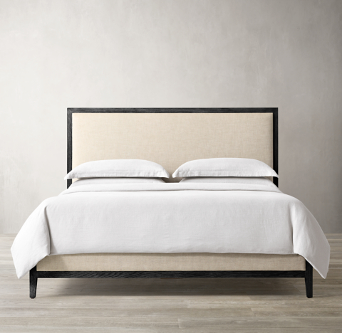 restoration hardware linen bed